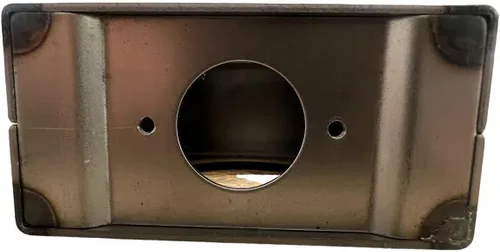 Vista 3 de Caja de seguridad de puerta de acero de 2 pulgadas, caja de puerta, caja de bloqueo para puertas y vallas, perilla de manija de puerta y perilla