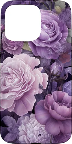 Vista 31 de Elegant Blush Pink And Purple Vintage Floral Rose And Peony Case for iPhone 16