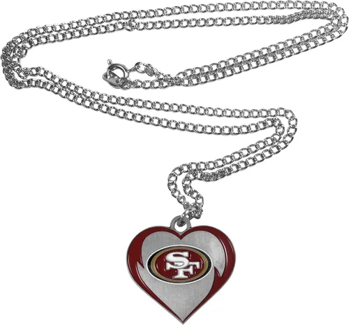 Vista 2 de Siskiyou Sports NFL unisex-adult Heart Necklace