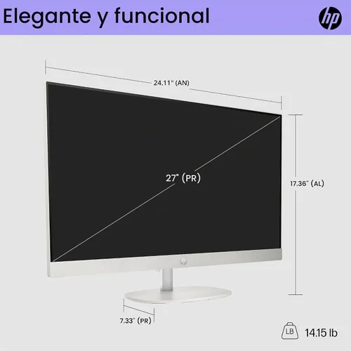 Vista 8 de HP Computadora de escritorio todo en uno con pantalla táctil de 27 pulgadas, Intel 12-Core Ultra 7 155U, 32 GB DDR5 RAM, 1 TB SSD, KB y mouse