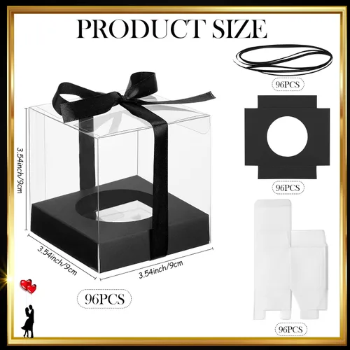 Vista 2 de 96 cajas individuales para cupcakes, contenedor para cupcakes, contenedor transparente para cupcakes, soporte de plástico para almacenamiento