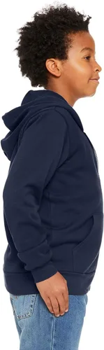 Vista 3 de BELLA + CANVAS Youth Sponge Fleece Sudadera con capucha con cremallera completa, M Azul marino, Multicolorido, Mediana
