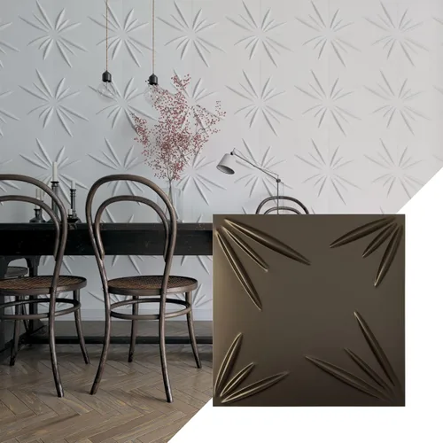 Vista 46 de Ekena Millwork WP20X20INWH 19 5/8 pulgadas de ancho x 19 5/8 pulgadas de alto Inula EnduraWall Decorativo 3D Panel de Pared Cubre 2.67 pies cuadrados