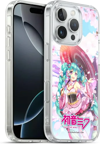 Vista 32 de Head Case Designs Licencia Oficial Hatsune Miku Gráficos Lindos Carcasa de Gel [Protección de Grado Militar] Compatible con Apple iPhone 7