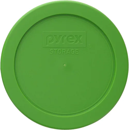 Vista 4 de Pyrex 7200-PC 2 tazas azul tapa de repuesto para almacenamiento de alimentos, fabricada en Estados Unidos BPA-Free Plastic Fits 7200 Round Glass