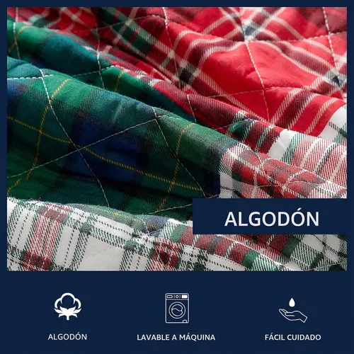 Vista 6 de Nautica - Juego de edredón individual, ropa de cama reversible de algodón con fundas a juego, juego de ropa de cama casual para todas las estaciones