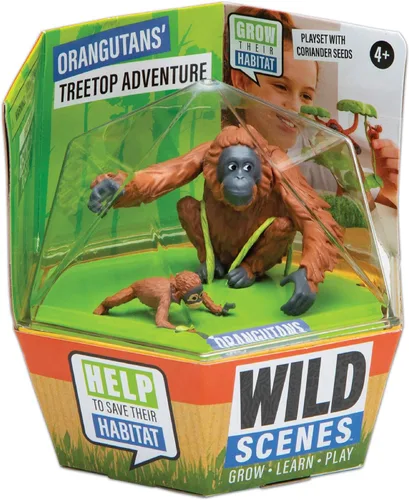 Vista 7 de Wild Scenes Elephants' Watering Hole - Kit de cultivo y juego respetuoso con el medio ambiente, juguete de conservación de vida silvestre, juego