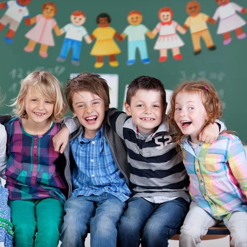 Vista 2 de Juvale Paquete de 48 recortes para muñecas de papel para niños y niñas, color blanco, 250 GSM, niños de 5.88 x 9 pulgadas y niñas de 5.88 x 8.7