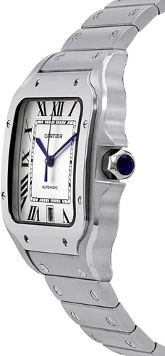 Vista 2 de Cartier Santos de Cartier Modelo Grande Automático Acero Color Plata Tamaño No