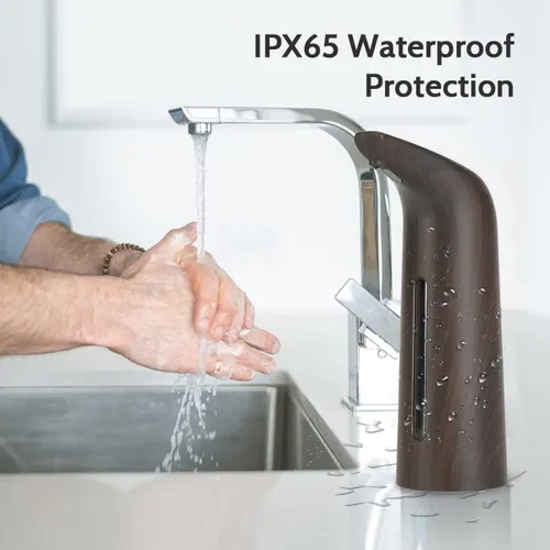 Vista 5 de Dispensador automático de jabón sin contacto, dispensador de jabón líquido sin contacto de 13.5 fl oz, dispensador de jabón para platos manos