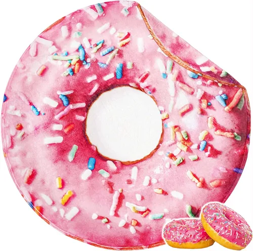 Vista 19 de Bnuitland Burritos - Manta de tortilla de 300 GSM, regalo divertido gigante de doble cara, realista, súper suave, manta de comida para niños