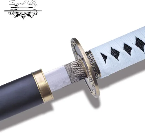 Vista 4 de Sword Valley Nero Yamato SwordV Walking StickRebellionRed Queen, Cosplay Anime Handmade Sword, Hand Forged with Exquisite Details