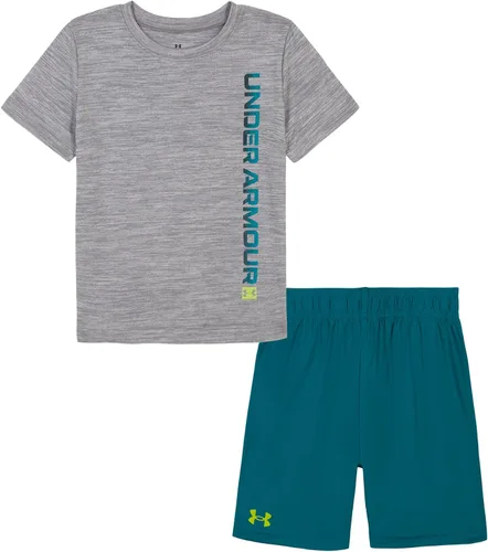 Vista 90 de Under Armour baby-girls Ua Terrazzo Leopard Heart SetShort Set