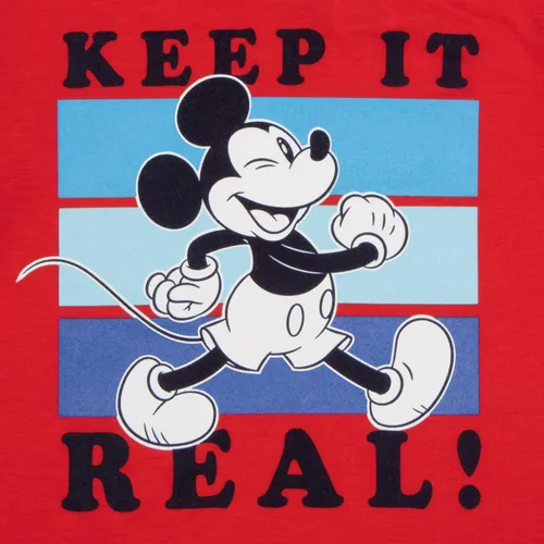 Vista 6 de Disney Mickey Mouse - Conjunto de 3 piezas para niños, camiseta de manga corta, camiseta de manga larga y pantalones deportivos, paquete de 3