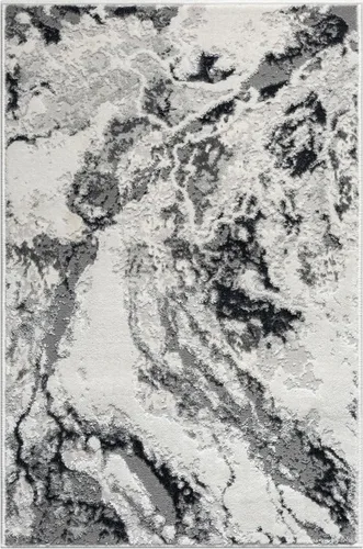 Vista 3 de LUXE WEAVERS Alfombra abstracta de mármol gris 2X3