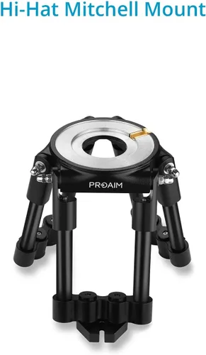Vista 2 de PROAIM - Soporte de cuenco Hi-Hat de 2.953 in con tablero para disparos de ángulo bajo, 75 kg/165 lb Mounts in tight spaces where tripods can't