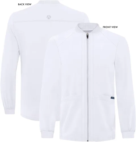 Vista 5 de Adar Addition Scrubs para hombre - Chaqueta médica con cremallera