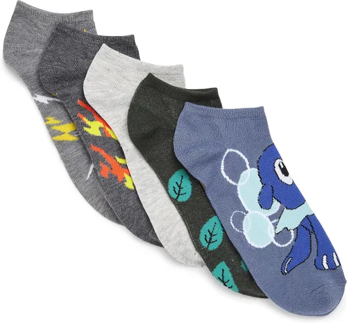 Vista 6 de Pokemon Paquete de 5 calcetines para hombre
