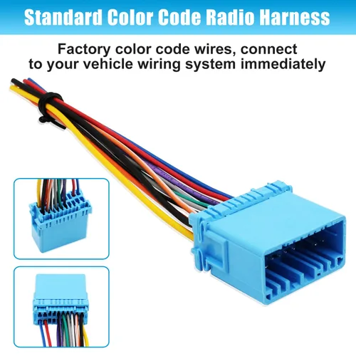 Vista 5 de Adaptador de Arnés de Cable de Radio de Coche de Reemplazo para Arnés de Cableado de Estéreo Selecto de Honda y Acura