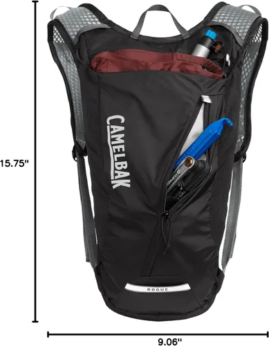 Vista 8 de CamelBak Rogue Light 7 Hydration Backpack with Crux Reservoir, Lightweight Ventilated Design for Biking and Hiking Negro