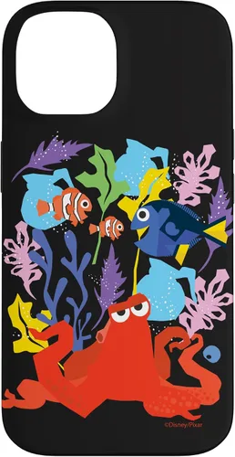 Vista 4 de Funda para iPhone 16 Disney PIXAR Finding Dory Nemo, Marlin y Hank