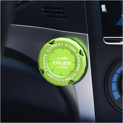 Vista 11 de carleef Cubierta de botón de arranque para automóvil, cubierta de botón de arranque para decoración de automóvil y protección de botón, accesorios