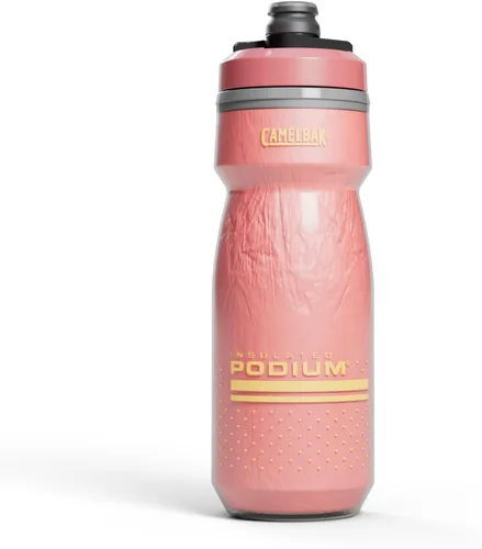 Vista 15 de CamelBak Podium Chill Bike - Botella de agua aislada para apretar, color negro, 21 onzas