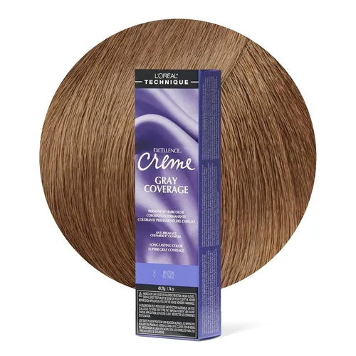 Vista 24 de L'Oréal Technique Excellence Crème Permanent Hair Color Long-Lasting Hair Dye Rich Formula with No-Drip Application Superb Gray Coverage For