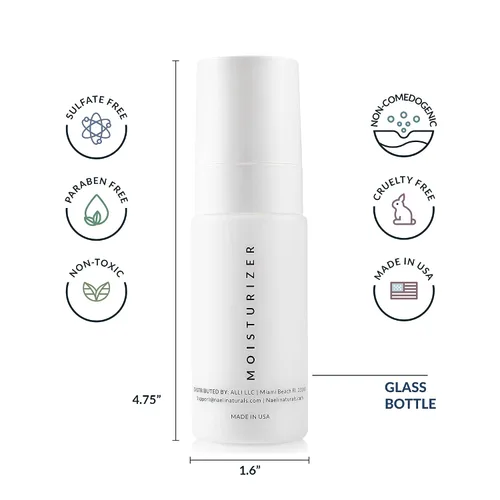 Vista 3 de NAELI Hidratante facial con SPF 30, crema antienvejecimiento de colágeno y péptidos, reduce las arrugas, hidratación ligera de la piel con ácido