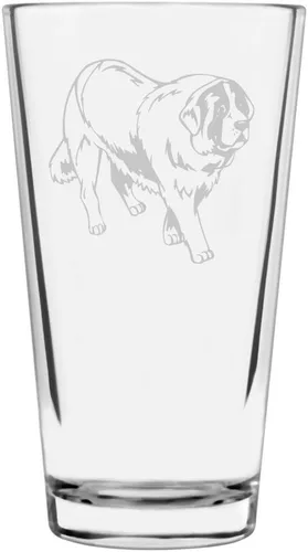 Vista 324 de Podenco Canario - Vaso de pinta de 16 onzas con temática de perro personalizado