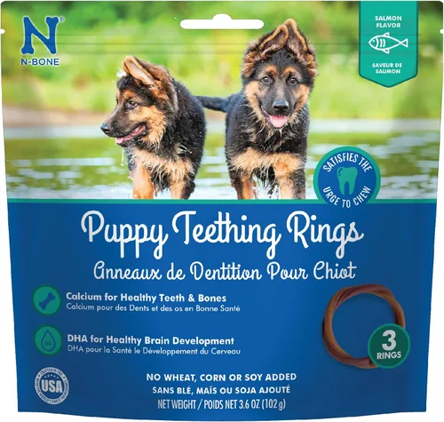 Vista 19 de N-Bone Anillos de dentición para cachorros, sabor a mantequilla de maní, masticables naturales para la dentición y golosinas para masticar, ayuda a