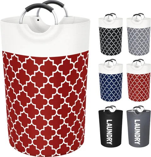 Vista 12 de Fabspace Cesta Grande para Ropa Sucia Cesto para Ropa Sucia Bolsa Contenedor de Lavado Bolsa para Ropa Plegable Alta con Asas Impermeable Viaje Baño