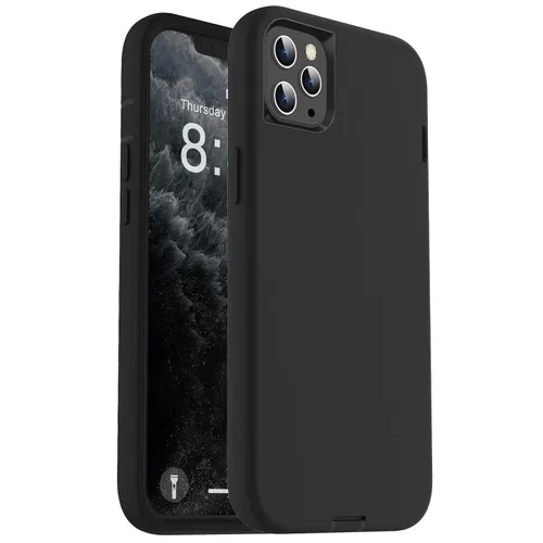 Vista 9 de ORIbox - Funda compatible con iPhone 11 Pro, acabado suave al tacto de silicona líquida exterior