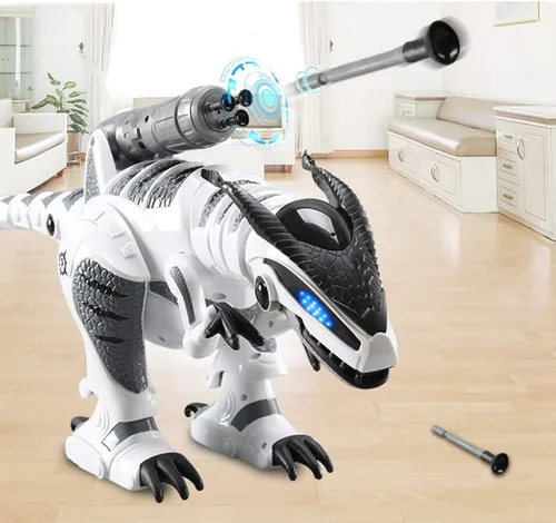 Vista 3 de Fistone RC Robot Dinosaurio Inteligente Interactivo Juguetes de Control Remoto Electrónico Robot que Camina, Baila, Canta con Modo de Lucha