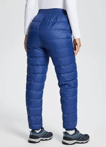 Vista 2 de BALEAF Pantalones de plumón para mujer, ultraligeros, resistentes al agua, para esquí, nieve, pantalones acolchados y abrigados