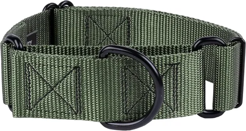 Vista 16 de Country Brook Design - Collar ancho para perro, ajustable para razas grandes - Collar de perro de nailon sólido Martingala