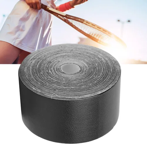 Vista 8 de VGEBY Cinta de raqueta, protector de raqueta de tenis de squash ampliado para equipo deportivo (negro)