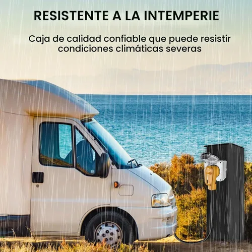 Vista 6 de Caja de toma de corriente de 50 amperios, NEMA 6-50R, receptáculo de soldador EV de 250 voltios Heavy Duty, Outdoor Weatherproof, with Waterproof