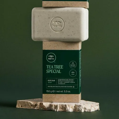 Vista 3 de Tea Tree Body Bar Soap, Deep Cleans + Exfoliates, For All Skin Types