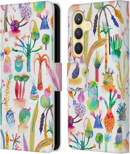 Vista 59 de Head Case Designs Officially Licensed Ninola Brushstrokes Black Summer Patterns Leather Wallet Case Compatible with Samsung Galaxy A07 4G