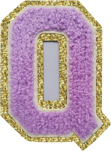 Vista 59 de 3Pcs Letter Patches Varsity Glitters Chenille,SPRT Iron on Blue Letter Patch,Alphabet Cloth Patch for Team Costume Decoration 3.1in Height S