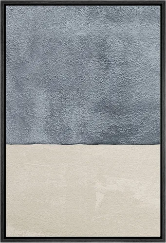 Vista 12 de IDEA4WALL Lienzo enmarcado para pared, acuarela pastel, cordillera, valle, ilustraciones abstractas, naturaleza, arte moderno, bohemio, decorativo