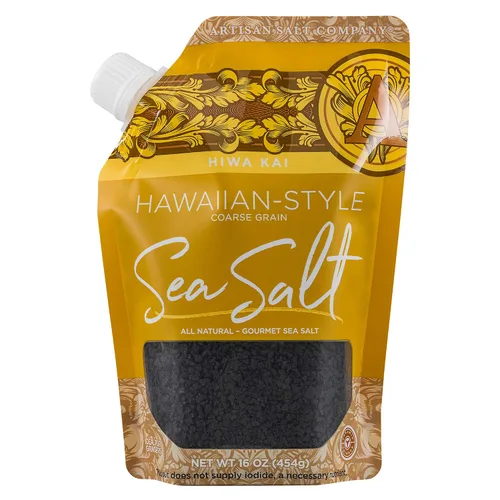 Vista 11 de SaltWorks Hiwa Kai - Tarro de molinillo artesanal negro estilo hawaiano, sal marina, 5.5 onzas