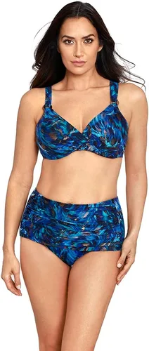 Vista 5 de Miraclesuit Norma Jean Retro de cintura alta con control de abdomen para mujer Negro