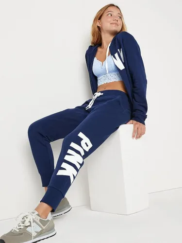 Vista 4 de Victorias Secret Joggers de forro polar rosa