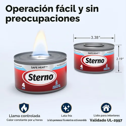 Vista 6 de Sterno Safe Heat PowerPad - Combustible para rozaduras, 4 horas