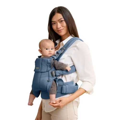 Vista 12 de BabyBjörn Portabebés Harmony, Antracita, Malla 3D Portabebés ergonómico 3-en-1; Posiciones soportadas para recién nacido, boca dentro, boca fuera