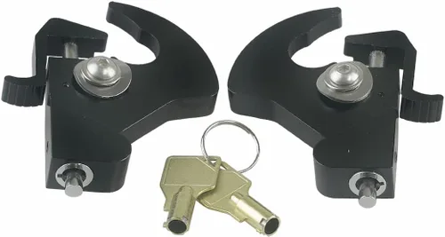 Vista 8 de Portaequipajes Sissy Bar Latch Clips Soporte de montaje de placa lateral Ojal Hardware de liberación rápida para Harley Touring Electra Road Street