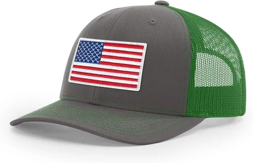 Vista 6 de Joe's USA Richardson 112 - Gorras de camionero con parche gráfico personalizado - Gorras estructuradas de cinco y seis paneles Richardson Premium