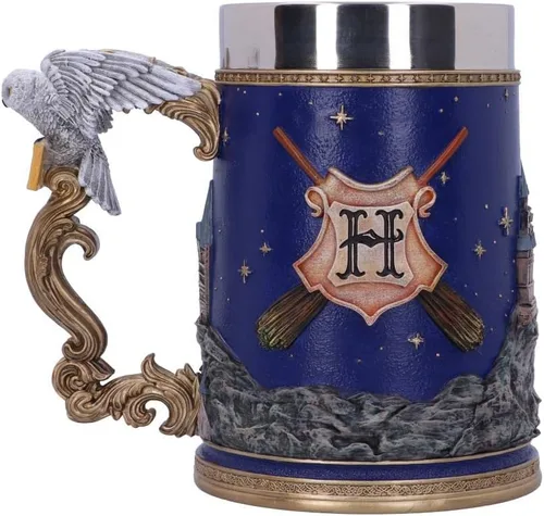 Vista 4 de Nemesis Now Jarra coleccionable de Harry Potter Hogwarts con licencia oficial de 6.1 in, color azul